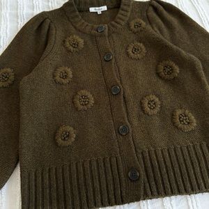 Madewell | Sweaters | Madewell Boho Embroidered Edencroft Pleat Sleeve Wool  Blend Cardigan Sweater | Poshmark
